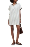 MADEWELL COLLARED BUTTON FRONT MINI SHIRTDRESS
