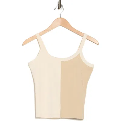 Madewell Compact Rib Scoop Neck Tank In Antique Cream