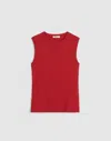 Madewell Compact Shell Tank In Red