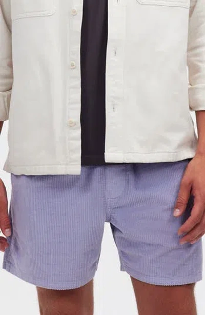 Madewell Corduroy Everywear Shorts In Purple