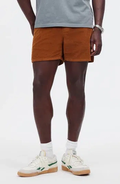 Madewell Corduroy Everywear Shorts In Warm Coffee