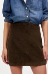 Madewell Corduroy Miniskirt In Brown