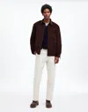 Madewell Corduroy Shirt-jacket In Dark Carob