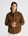 Madewell Corduroy Button-up Work Shirt In Brown