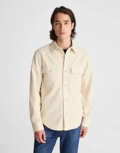 Madewell Corduroy Work Shirt In Gray