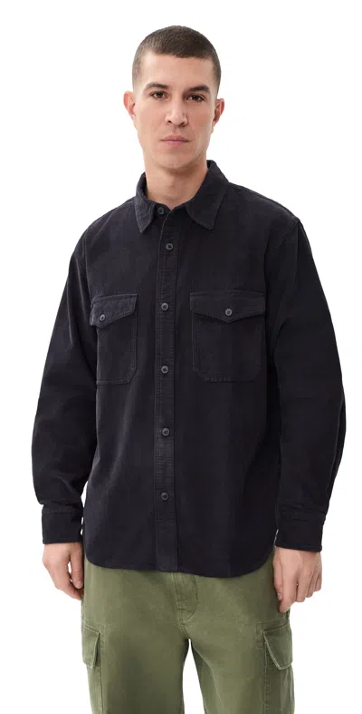 Madewell Corduroy Workshirt Obsidian Blue
