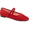 Madewell The Greta Ballet Flat In Bandana Red