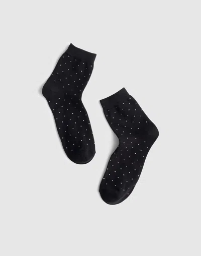 Madewell Cotton Ankle Socks In Black