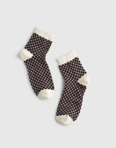 Madewell Cotton Ankle Socks In Neutral