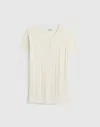 Madewell Cotton-blend Pointelle Short-sleeve Cardigan In White