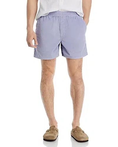Madewell Cotton Bubble Cord Shorts In Distant Peri