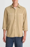 Madewell Cotton Button-up Work Shirt In Brown
