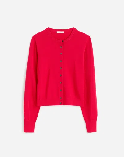 Madewell Cotton Crewneck Cardigan