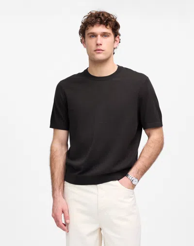 Madewell Garment-dyed Allday Crewneck Tee In True Black