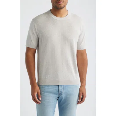 Madewell Cotton Crewneck Sweater T-shirt In Heather Pewter
