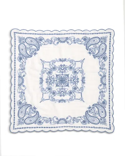 Madewell Cotton Eyelet Bandana In Metallic