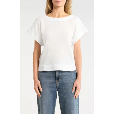 Madewell Cotton Gauze Top In White