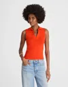 Madewell Cotton Johnny-collar Sweater Tank