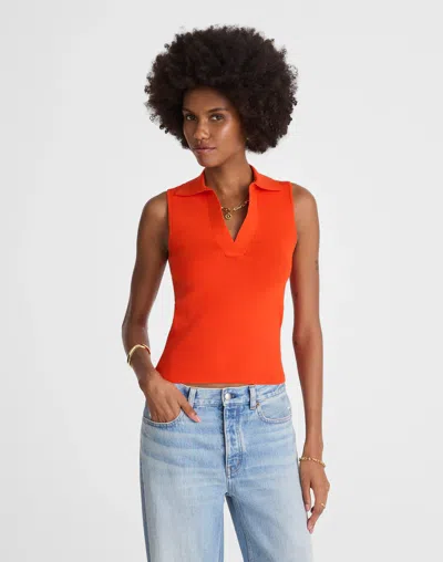 Madewell Cotton Johnny-collar Sweater Tank