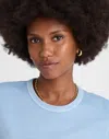 Madewell Cotton Perfect Crewneck Tee In Blue