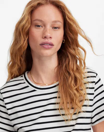 Madewell Cotton Perfect Crewneck Tee In White