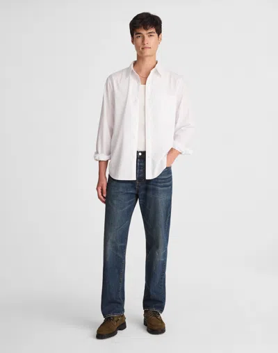 Madewell Cotton Poplin Button-up Shirt In White