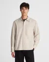 Madewell Cotton Poplin Overshirt In Neutral
