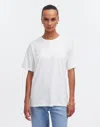 Madewell Cotton Relaxed Oversized Tee In Eyelet White