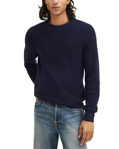 Madewell Cotton Shaker Stitch Crewneck Sweater In Black