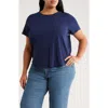 Madewell Cotton T-shirt In Blue