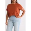 Madewell Cotton T-shirt In Faded Rust