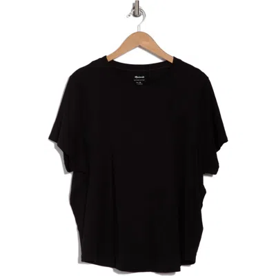 Madewell Cotton T-shirt In Jet Black