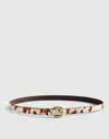 Madewell Cowhide Leather Western Belt In Multi