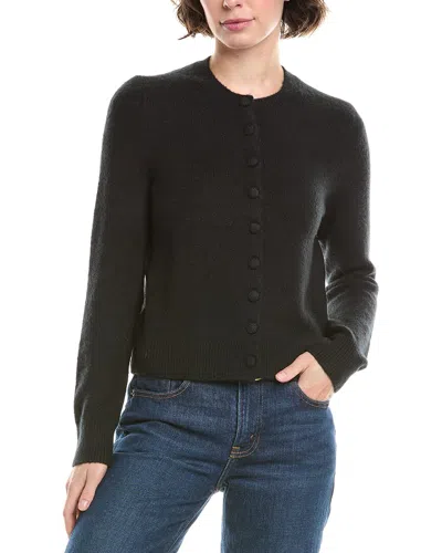 Madewell Cozy Wool-blend Cardigan In Black
