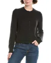 Madewell Cozy Wool-blend Cardigan In Black