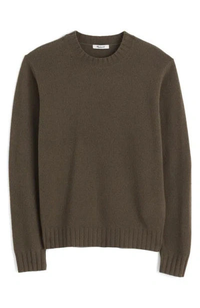 Madewell Crewneck Heritage Merino Wool Sweater In Brown