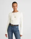 Madewell Crewneck Long-sleeve Tee In White