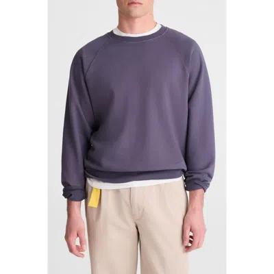 Madewell Crewneck Loopback Terry Sweatshirt In Purple