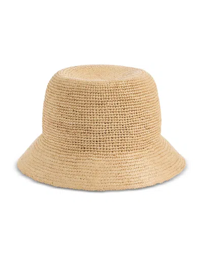 Madewell Crochet Raffia Straw Sun Hat In Neutral