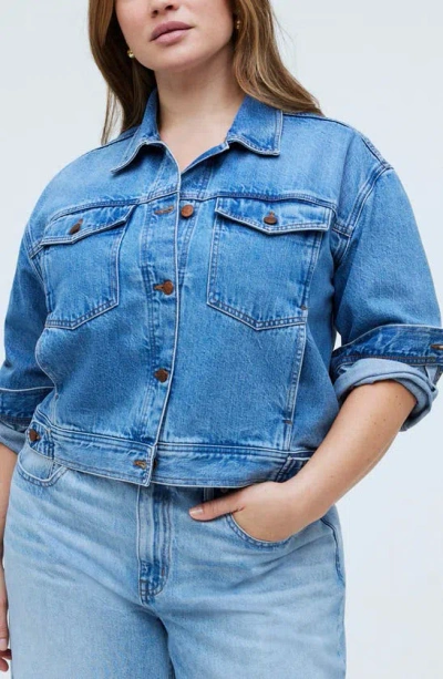 Madewell Crop Denim Jacket In Grenhart Wash