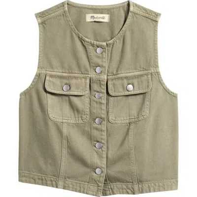 Madewell Crop Denim Vest
