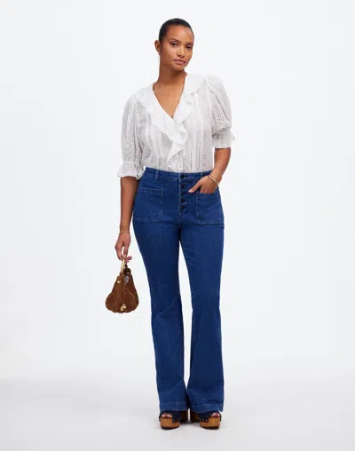 Madewell Curvy Flea Market Flare Jeans In Enola Wash