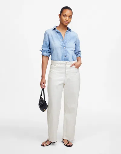 Madewell Curvy Pieced Barrel-leg Jeans