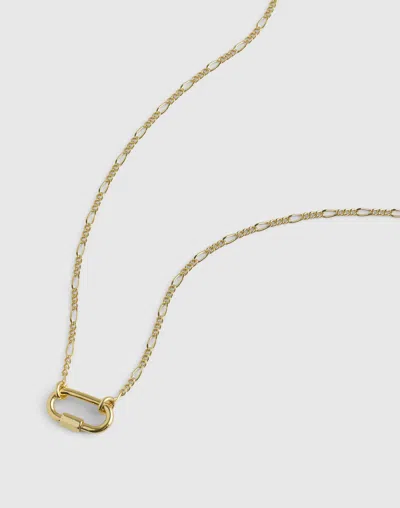 Madewell Dainty Carabiner Necklace In Gold