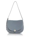 Madewell Dakota Suede Saddle Bag In Blue