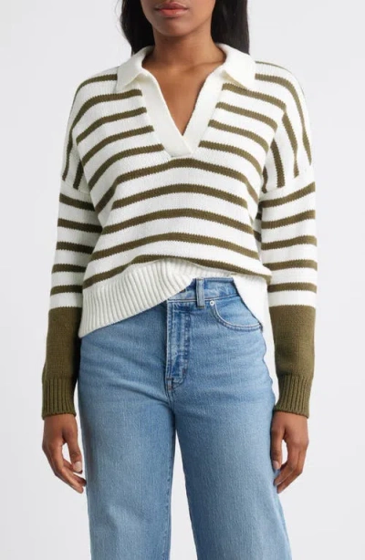 Madewell Daphne Clean Coloblock Polo Sweater