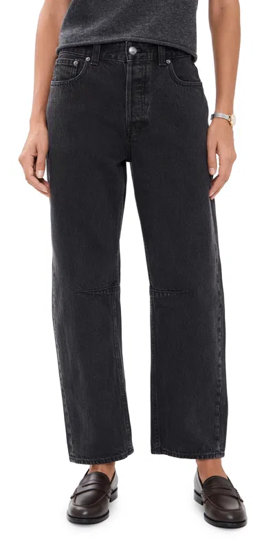 Madewell Darted Barrel Jeans Washed Black