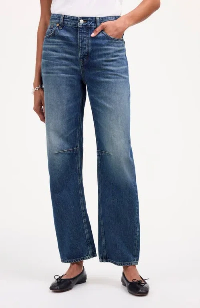 Madewell Darted Barrel Leg Jeans In Irmo Wash