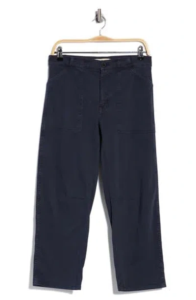 Madewell Darted Barrel Leg Pants In Blue