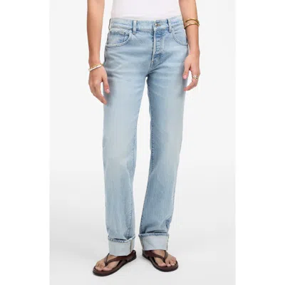 Madewell Dean Easy Straight Leg Jeans In Blue